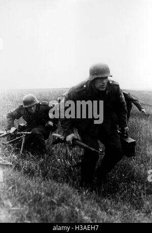 Deutsche Infanteristen in Mzensk an der Ostfront, Juni 1942 Stockfoto