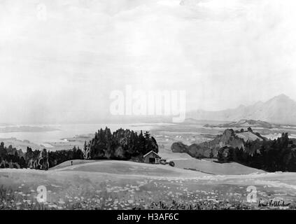 Gemälde von Ernst Vollbehr: Chiemsee, 1935 Stockfoto