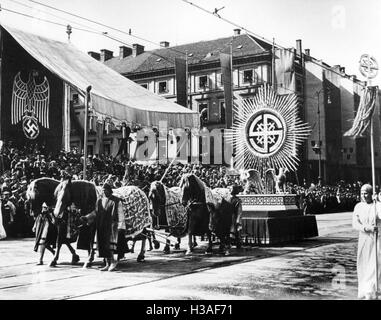 Parade am Tag der deutschen Kunst 1938 Stockfoto