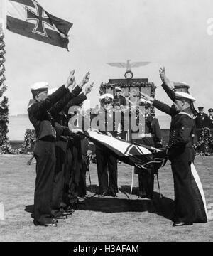 Marines Vereidigung auf Adolf Hitler, 1934 Stockfoto