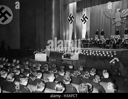 Joseph Goebbels eröffnet die Jungfilmstunden in Berlin, 1941 Stockfoto