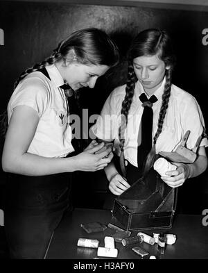 BDM-Ausbildung für das Gesundheitswesen, Berlin 1939 Stockfoto