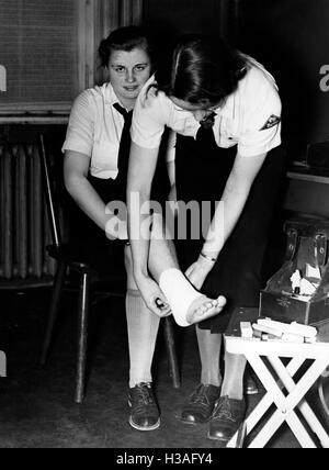 BDM-Ausbildung für das Gesundheitswesen, Berlin 1939 Stockfoto