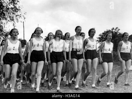 BDM-Mitglieder tun, Sport, 1937 Stockfoto