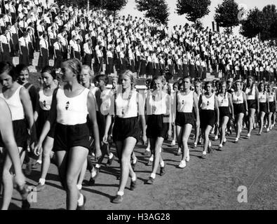 Reich Sportfest des BDM, Berlin 1935 Stockfoto