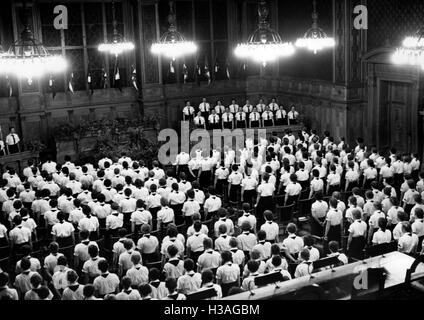 BDM-Feier in Berlin City Hall, 1938 Stockfoto