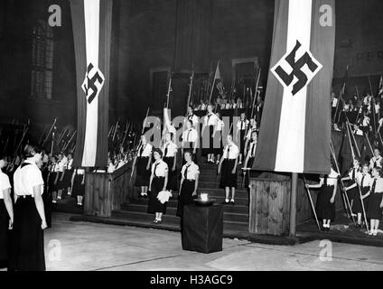 Engagement der BDM-Führer im Pergamonmuseum, 1937 Stockfoto