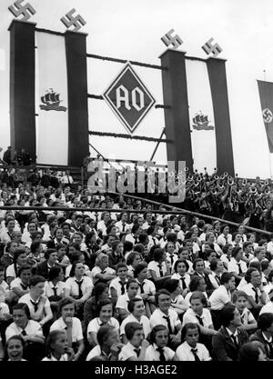 Reich-Treffen der deutschen Expats in Stuttgart, 1938 Stockfoto