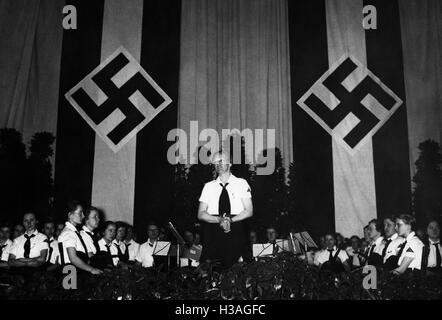 Trude Mohr bei der BDM Feier, Berlin 1936 Stockfoto