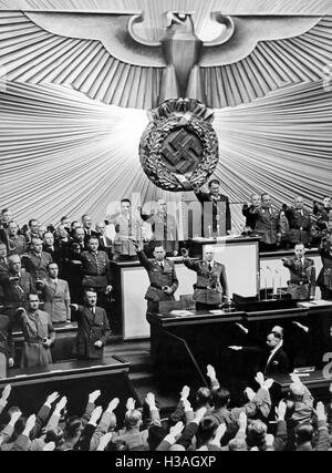 Reichstagssitzung in der Kroll-Oper, 1940 Stockfoto