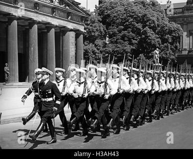 Parade anlässlich des Jahrestages der Schlacht von Jütland, 1939 Stockfoto