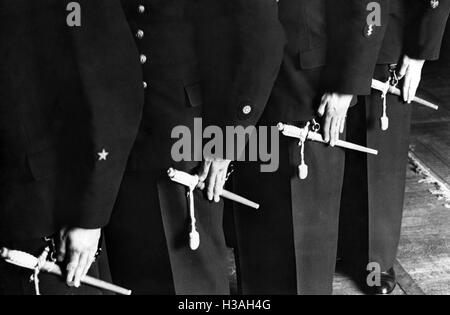 Hülse Insignien der Kadetten der Kriegsmarine Stockfoto