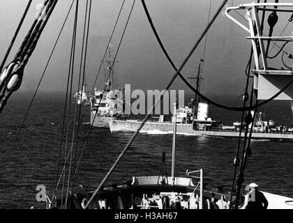 Marine-Übungen mit u-Booten, 1939 Stockfoto