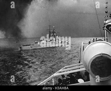 Flotte Parade der Kriegsmarine, 1938 Stockfoto