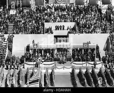 Parade für Prinzregent Paul von Jugoslawien, 1939 Stockfoto