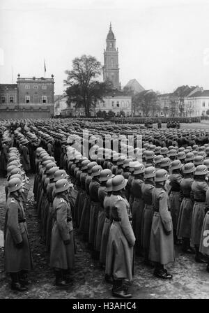 Vereidigung der Rekruten in Potsdam, 1936 Stockfoto