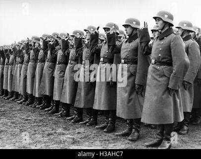 Vereidigung von Rekruten der Wehrmacht, 1936 Stockfoto