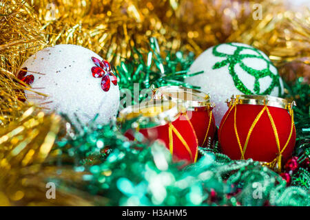 XMS und Neujahr Ornamenal Dekoration Stockfoto