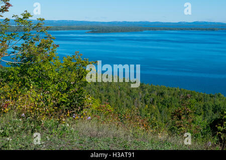 Ein Blick auf Lake Huron, von Manitoulin Island. Stockfoto