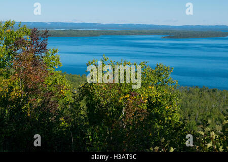 Ein Blick auf Lake Huron, von Manitoulin Island. Stockfoto