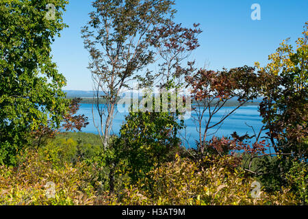 Ein Blick auf Lake Huron, von Manitoulin Island. Stockfoto