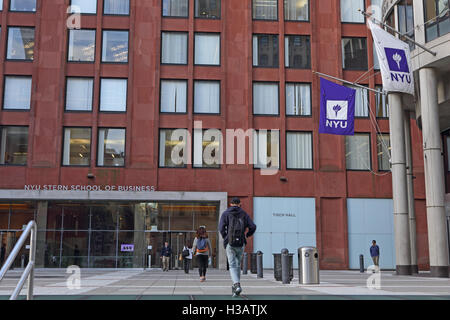 New York University Gebäude einschließlich Tisch Hall, Henry Kaufman Management Center und der Stern School of Business Stockfoto