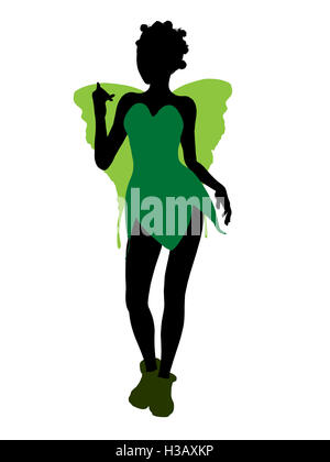 Tinker Bell Silhouette Abbildung Stockfoto