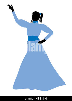 Wendy von Peter Pan Silhouette Abbildung Stockfoto