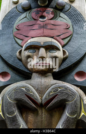 Totem der alten Inuit in Alaska Stockfoto