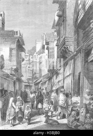 PAKISTAN Straßenszenen in Lahore 1858. Der illustrierte London News Stockfoto