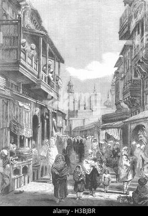 PAKISTAN Straßenszenen in Lahore 1858. Der illustrierte London News Stockfoto