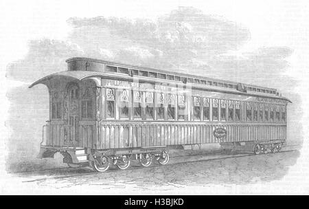 PACIFIC Union Railway Pullman Schlafwagen 1869. Der illustrierte London News Stockfoto