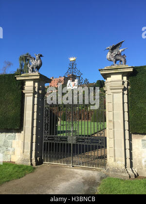 POWIS CASTLE in der Nähe von Welshpool in Powys, Wales. Foto Tony Gale Stockfoto