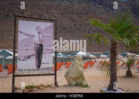 Stavros Beach in Kreta, Griechenland Stockfoto