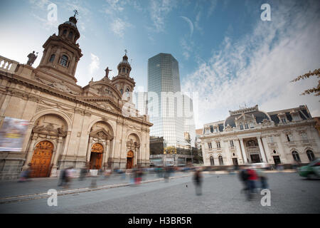 Plaza de Las Armas entfernt in Santiago, Chile Stockfoto