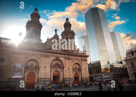 Plaza de Las Armas entfernt in Santiago, Chile Stockfoto