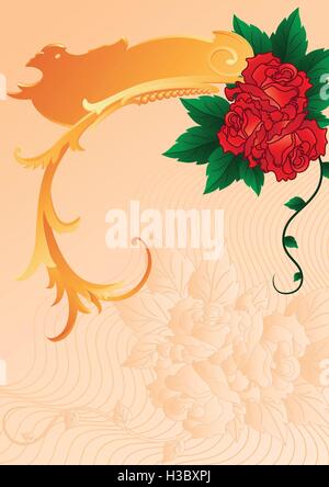 rote Rosen Stock Vektor