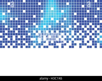 Blaue Mosaik Stock Vektor