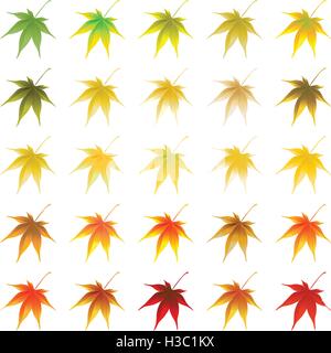 Vektor-Herbstlaub Stock Vektor
