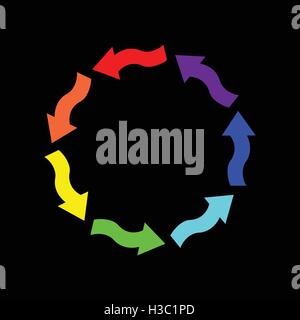 farbige Pfeile Stock Vektor