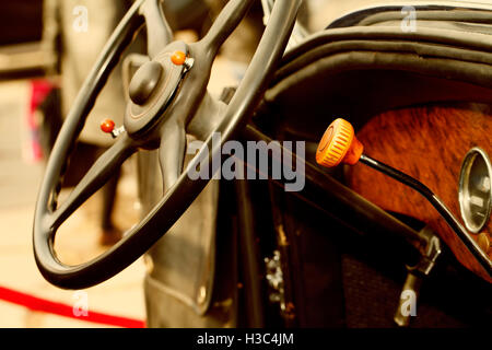 Schöne Retro-Oldtimer, Details zu den äußeren und inneren closeup Stockfoto