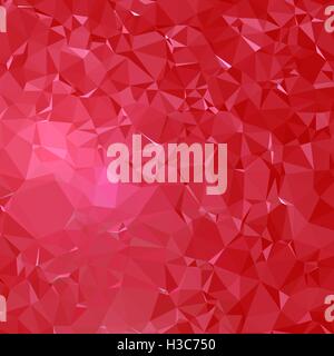 Abstrakt rot polygonale und low Poly 3D-Hintergrund. Hintergrund mit roten Dreiecken. Stockfoto