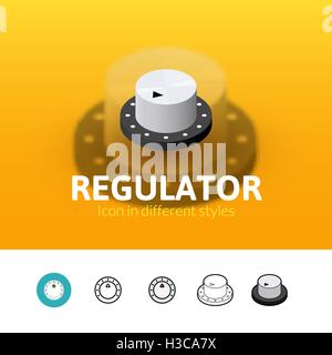 Regler-Symbol im anderen Stil Stock Vektor