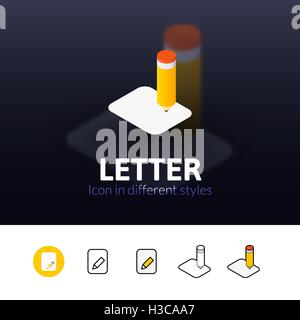 Briefsymbol in anderen Stil Stock Vektor