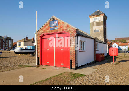 Aldeburgh alte Lifeboat Station, Aldeburgh, Suffolk, England, UK Stockfoto