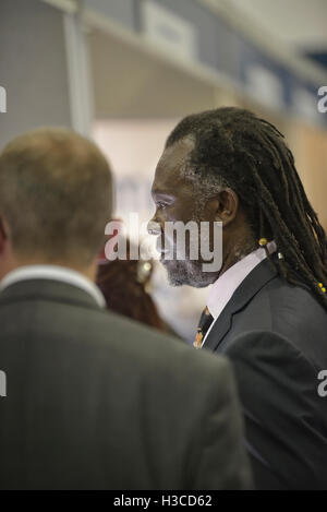 Guest Speaker Levi Roots bei einem machen wir Business Messe in Hastings. England. UK Stockfoto