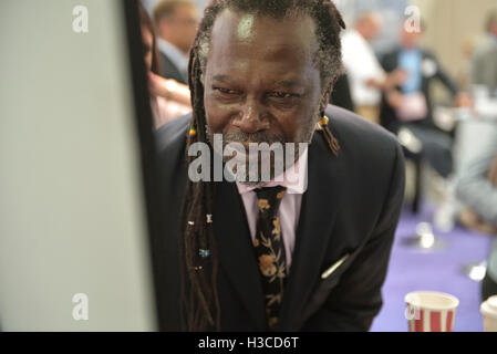 Guest Speaker Levi Roots bei einem machen wir Business Messe in Hastings. England. UK Stockfoto