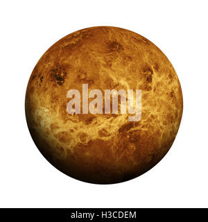 Sonnensystem - Venus. Isolierten Planeten auf weißem Hintergrund. Elemente dieses Bildes, eingerichtet von der NASA Stockfoto