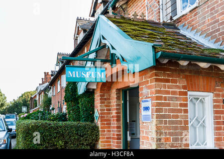 Heimatmuseum die Geschichte der Küstenerosion in Dunwich, einem Dorf in Suffolk coastal District, East Anglia, England Stockfoto