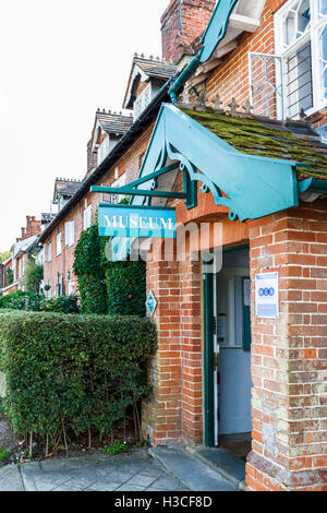 Heimatmuseum die Geschichte der Küstenerosion in Dunwich, einem Dorf in Suffolk coastal District, East Anglia, England Stockfoto